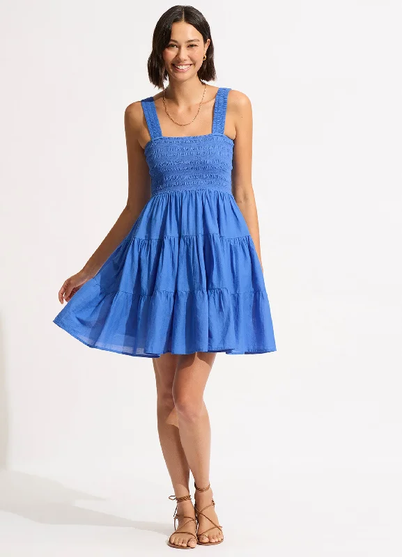 One-DAY Sale Faithful Mini Dress - Azure