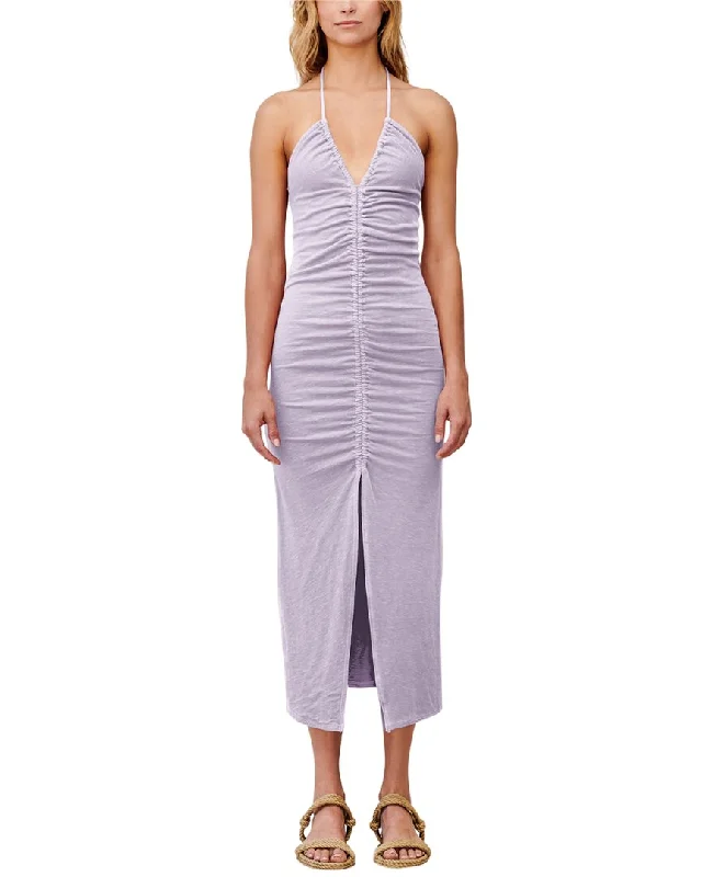 Shop and Save SUNDRY Ruched Halter Dress