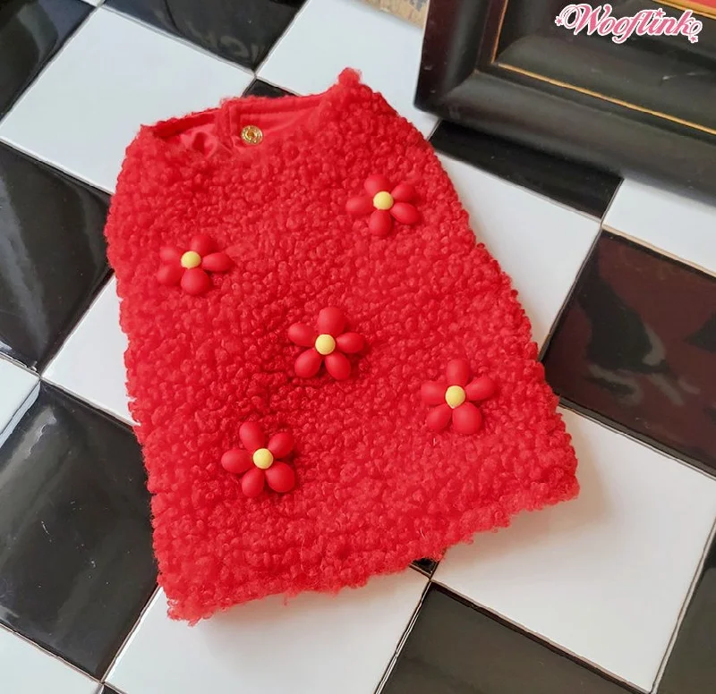 Warehouse Sale Wooflink Vivid Winter Coat in Red