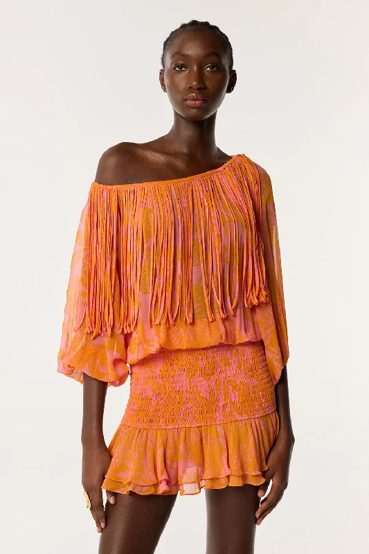 Overstock Sale Mini Dress Clementine - Pink Macro Stelis