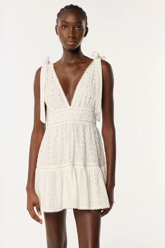 New Arrival Mini Dress Cara - Natural White
