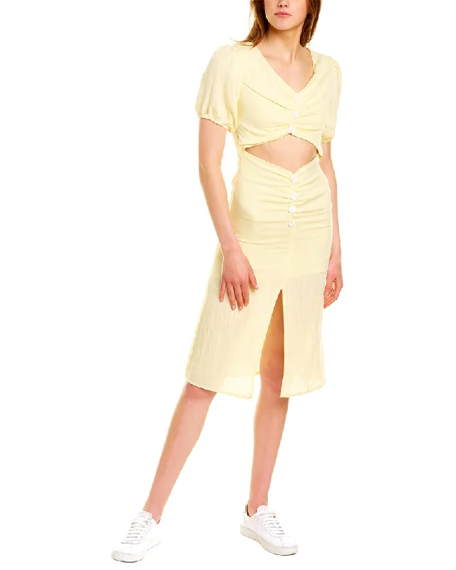 Big Savings DESTINAIRE Cutout Midi Dress