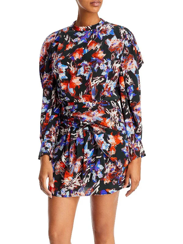Grand Opening Sale Merera Womens Pintuck Short Mini Dress