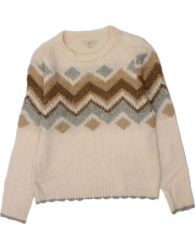 Factory Direct Sale FAT FACE Womens Boat Neck Jumper Sweater UK 12 Medium Off White Chevron Factory Direct Sale FAT FACE Womens Boat Neck Jumper Sweater UK 12 Medium Off White Chevron