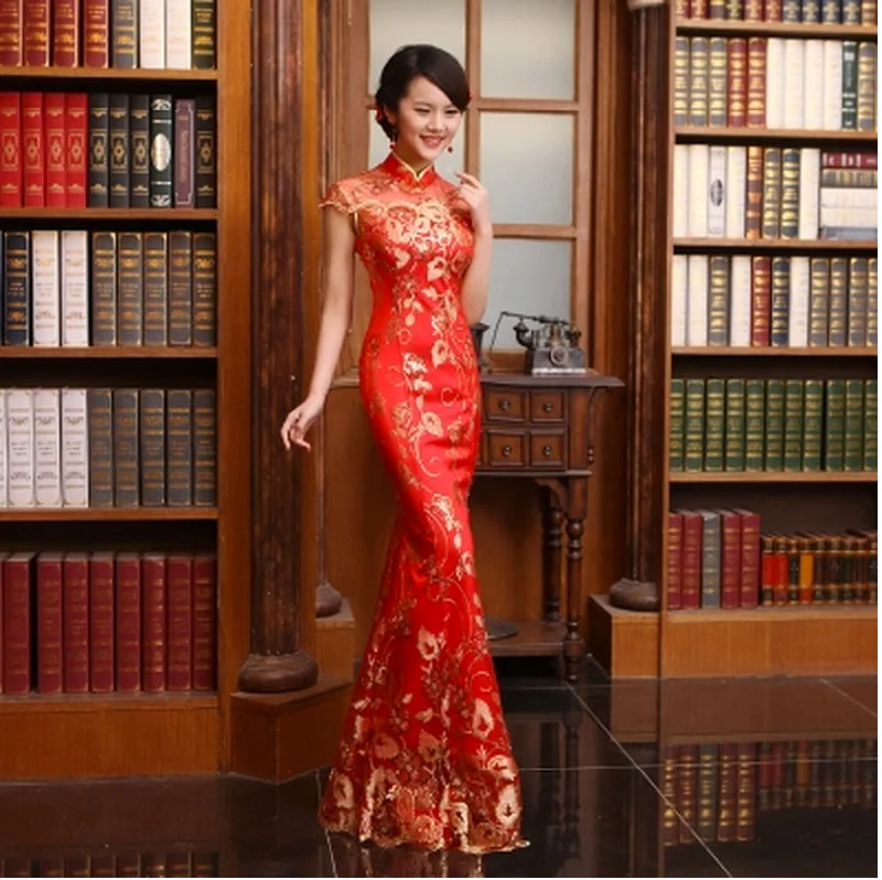 Today’s Special Other 2014 Red & Gold Chinese Wedding Dress | Qipao