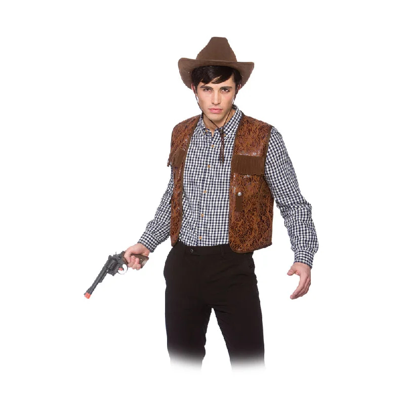 Super Sale Cowboy Waistcoat Western Fancy Dress Accessory