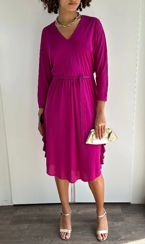 Special Buy Gorgeous Late 1970's Vintage Purple Disco Dress By Radley London UK 8 - 12