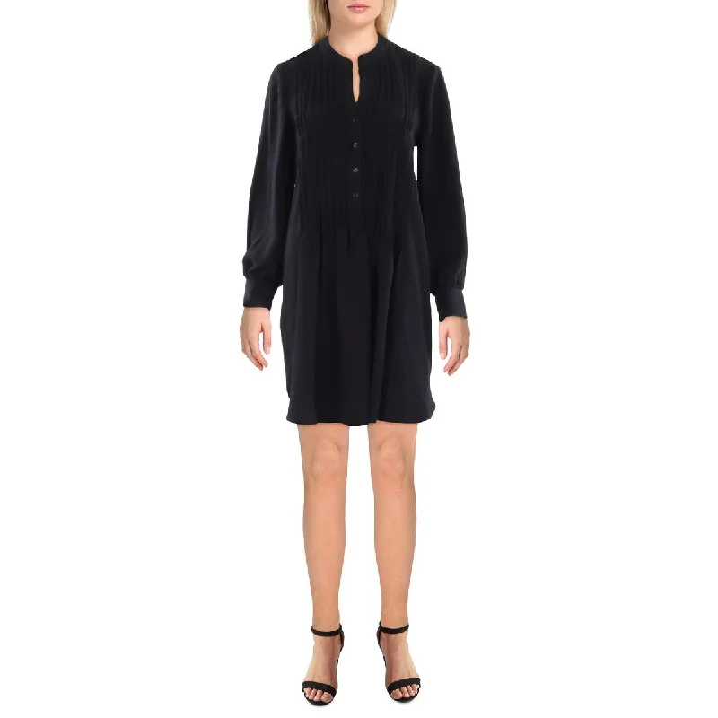 Special Promotion Womens Pintuck Mini Shirtdress