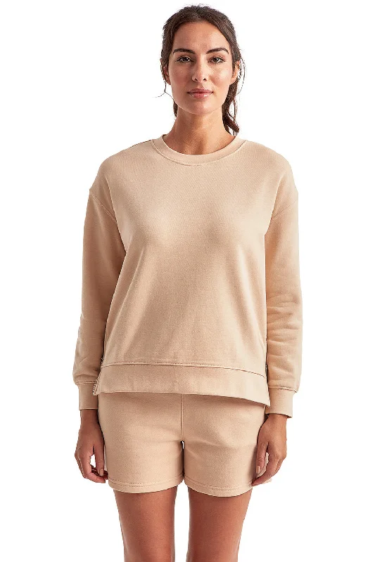 Price Reduction TriDri Womens Billie Side Zip Crewneck Sweatshirt - Nude
