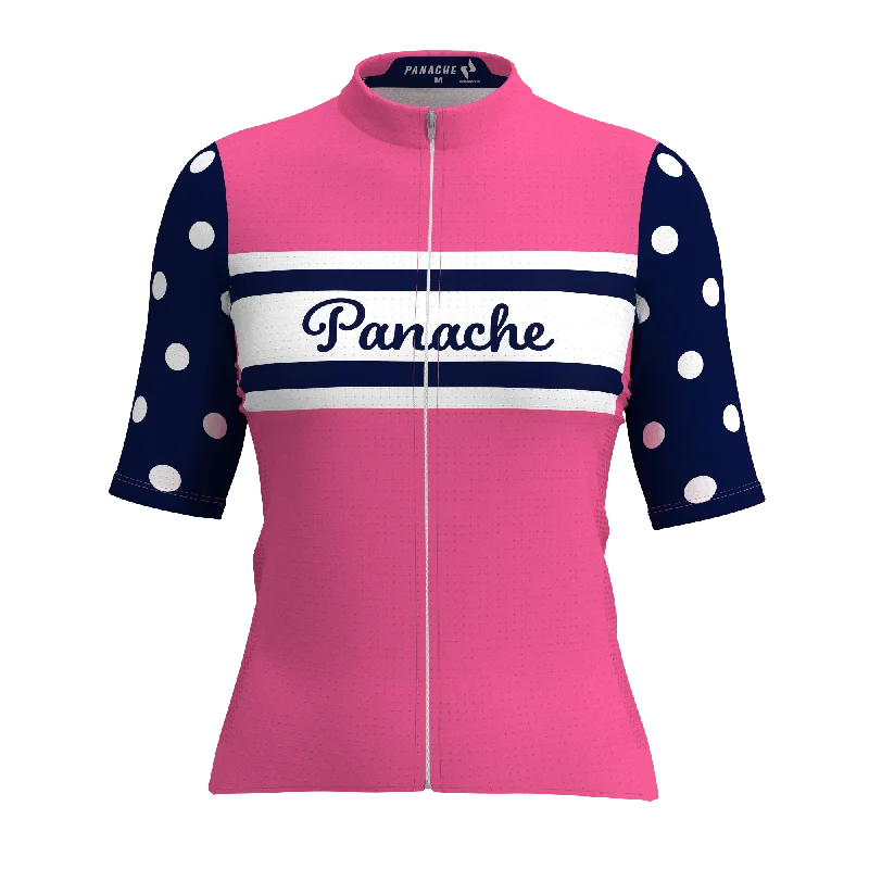 Can't Miss W's Speed Air Jersey - Pink Branded Polka