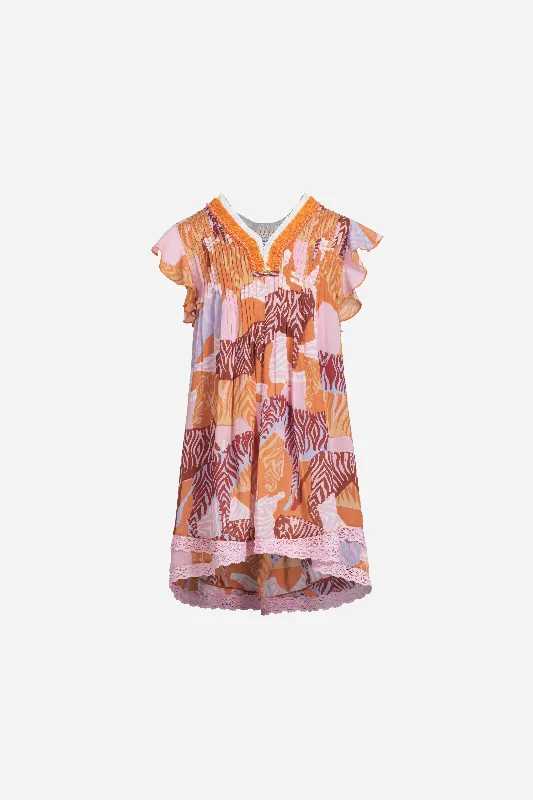 Mega Sale Mini Dress Sasha for girls - Pink Ashanti