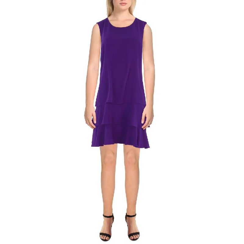 Limited Stock Womens Mini Ruffled Shift Dress