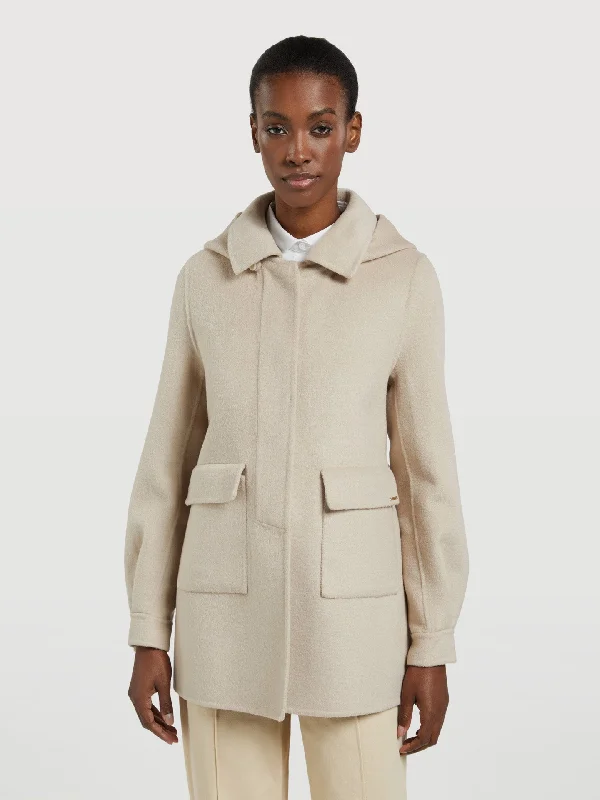 Last Chance Short Coat With Hoodie